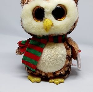 TY Beanie boos Holiday Owl NWT